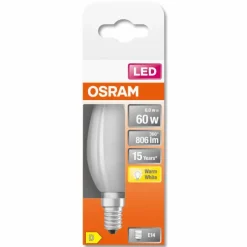 Luminaires Osram OSRAM LED Retrofit E14 5,5 watt 2700 kelvin 806 lumen