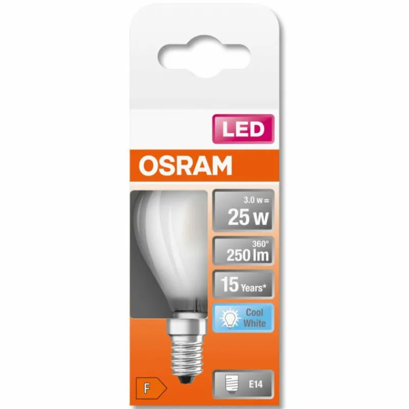 Luminaires Osram OSRAM LED Retrofit E14 2,5 Watt 4000 Kelvin 250 lumen