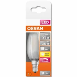 Luminaires Osram OSRAM LED Retrofit E14 2,8 Watt 2700 Kelvin 250 lumen