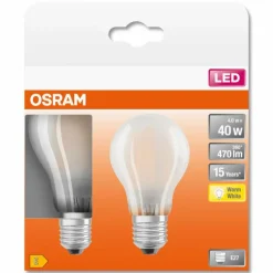 Luminaires Osram OSRAM LED Retrofit Lot de 2 E27 4 watt 2700 Kelvin 470 lumen