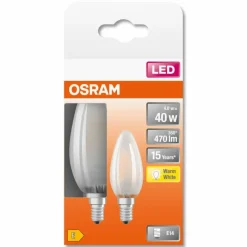 Luminaires Osram OSRAM LED Retrofit Lot de 2 E14 4 watt 2700 Kelvin 470 lumen