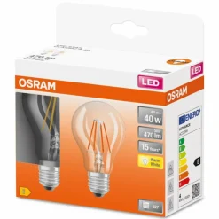 Luminaires Osram OSRAM LED Retrofit Lot de 2 E27 4 watt 2700 Kelvin 470 lumen