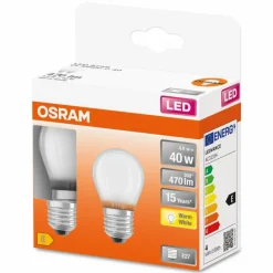 Luminaires Osram OSRAM LED Retrofit Lot de 2 E27 4 watt 2700 Kelvin 470 lumen