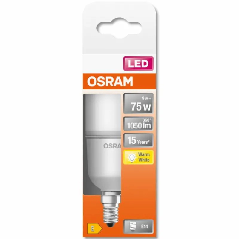 Luminaires Osram OSRAM LED STAR E14 9 Watt 2700 Kelvin 1050 lumen