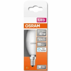 Luminaires Osram OSRAM LED STAR E14 4,9 watt 6500 kelvin 470 lumen