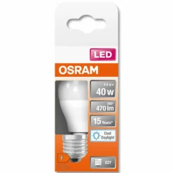 Luminaires Osram OSRAM LED Star E27 4,9 Watt 6500 Kelvin 470 Lumen