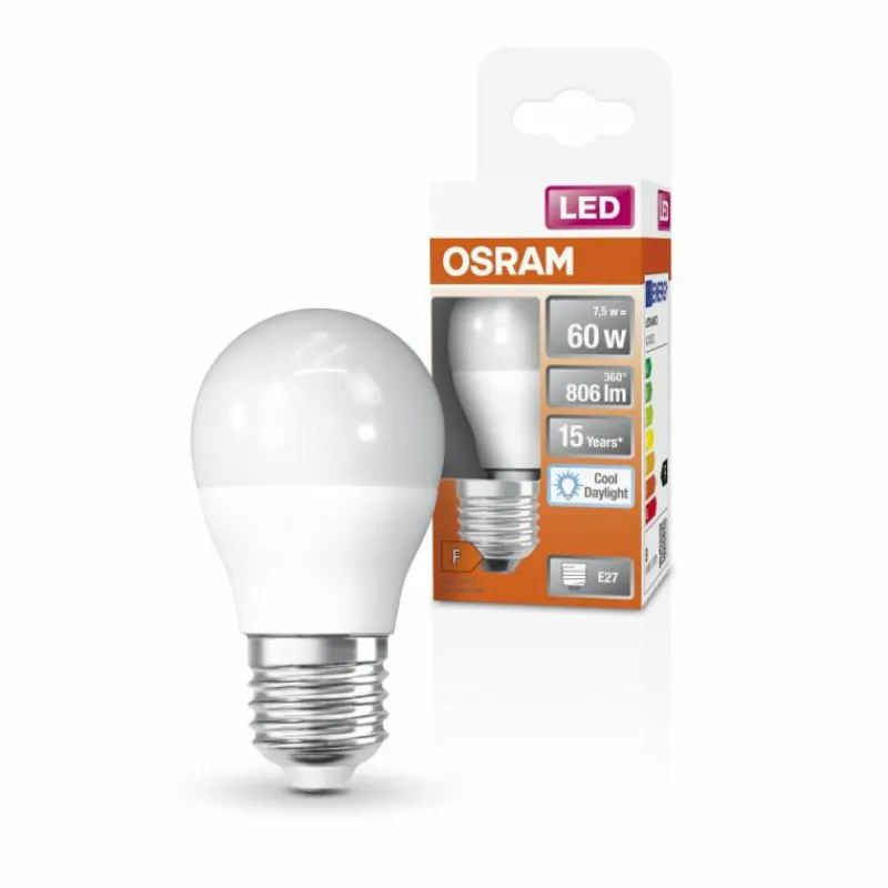 Luminaires Osram OSRAM LED Star E27 7,5 Watt 6500 Kelvin 806 Lumen