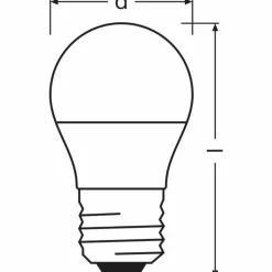 Luminaires Osram OSRAM LED Star E27 4,9 Watt 4000 Kelvin 470 Lumen