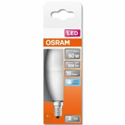 Luminaires Osram OSRAM LED Star E14 7,5 Watt 4000 Kelvin 806 Lumen