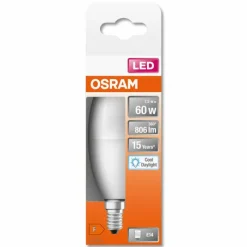 Luminaires Osram OSRAM LED Star E14 7,5 Watt 6500 Kelvin 806 Lumen