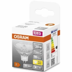 Luminaires Osram OSRAM LED STAR GU5.3 2,6 watt 2700 kelvin 210 lumen