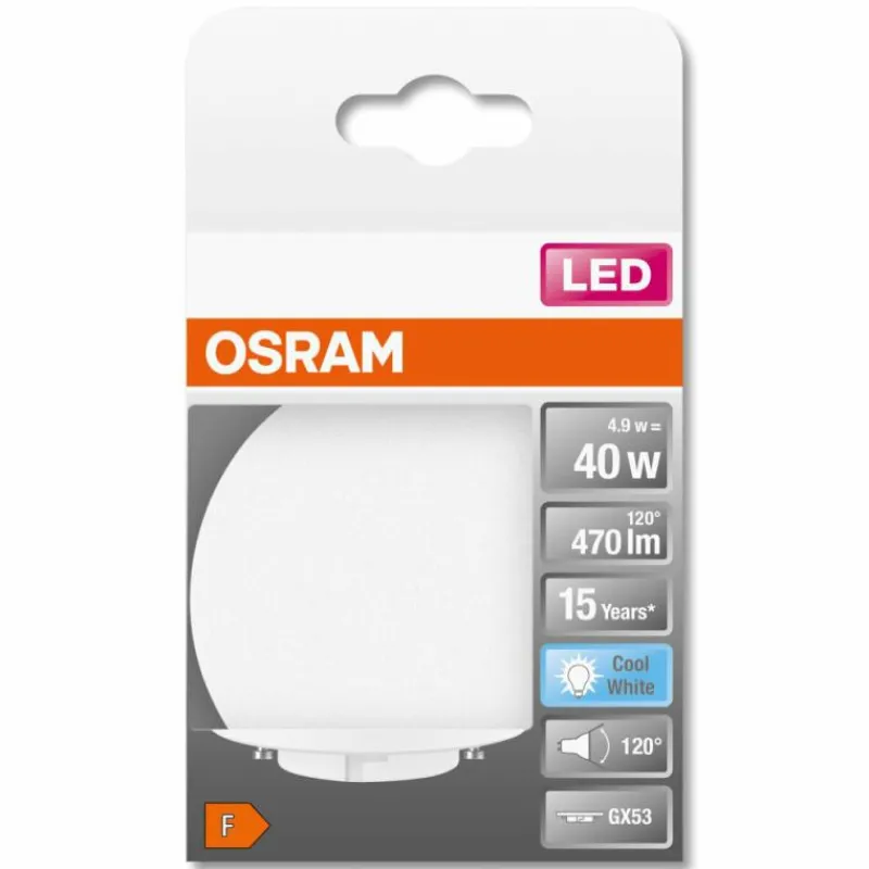 Luminaires Osram OSRAM LED STAR GX53 4,9 watt 4000 kelvin 470 lumen