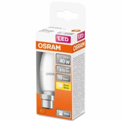 Luminaires Osram OSRAM LED STAR LED B22d 4,9 watt 2700 kelvin 470 lumen