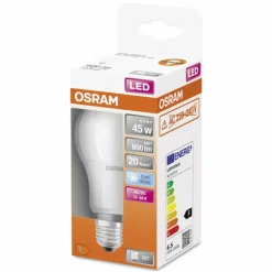 Luminaires Osram OSRAM LED STAR LED E27 6,5 Watt 4000 Kelvin 600 lumen