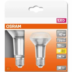 Luminaires Osram OSRAM LED STAR Lot de 2 E27 2,6 watt 2700 Kelvin 210 lumen