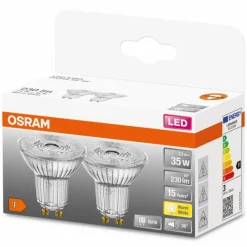 Luminaires Osram OSRAM LED STAR Lot de 2 GU10 2,6 watt 2700 kelvin 230 lumen