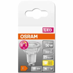 Luminaires Osram OSRAM LED SUPERSTAR GU10 4,5 watt 2700 kelvin 350 lumen