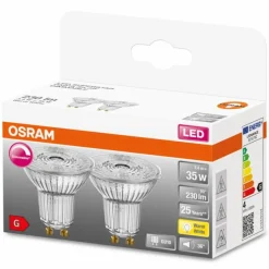 Luminaires Osram OSRAM LED SUPERSTAR Lot de 2 LED GU10 3,4 watt 2700 kelvin 230 lumen