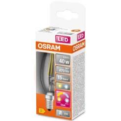 Luminaires Ledvance OSRAM RELAX and ACTIVE LED E14 4 Watt 2700/4000 Kelvin 470 Lumen