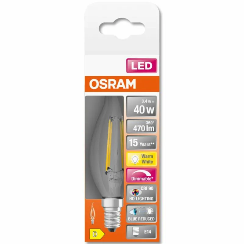 Luminaires Osram OSRAM SUPERSTAR LED E14 3,4 watt 2700 kelvin 470 lumen