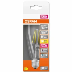 Luminaires Osram OSRAM SUPERSTAR LED E27 5,8 watt 2700 kelvin 806 lumen