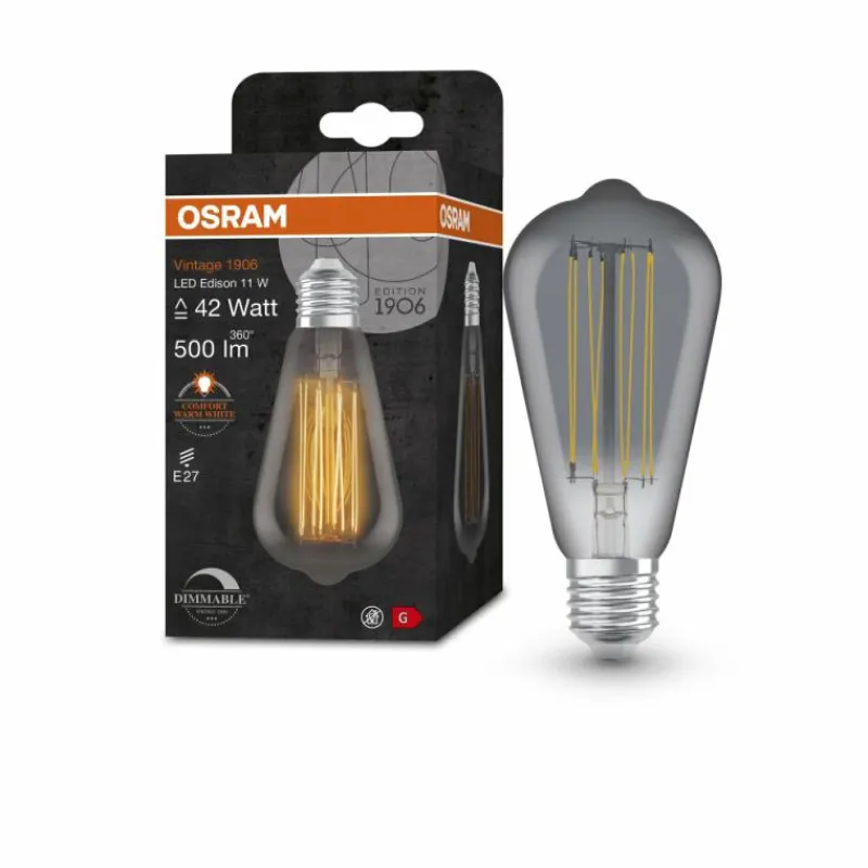 Luminaires Osram OSRAM Vintage 1906® LED E27 11 Watt 1800 Kelvin 500 Lumen