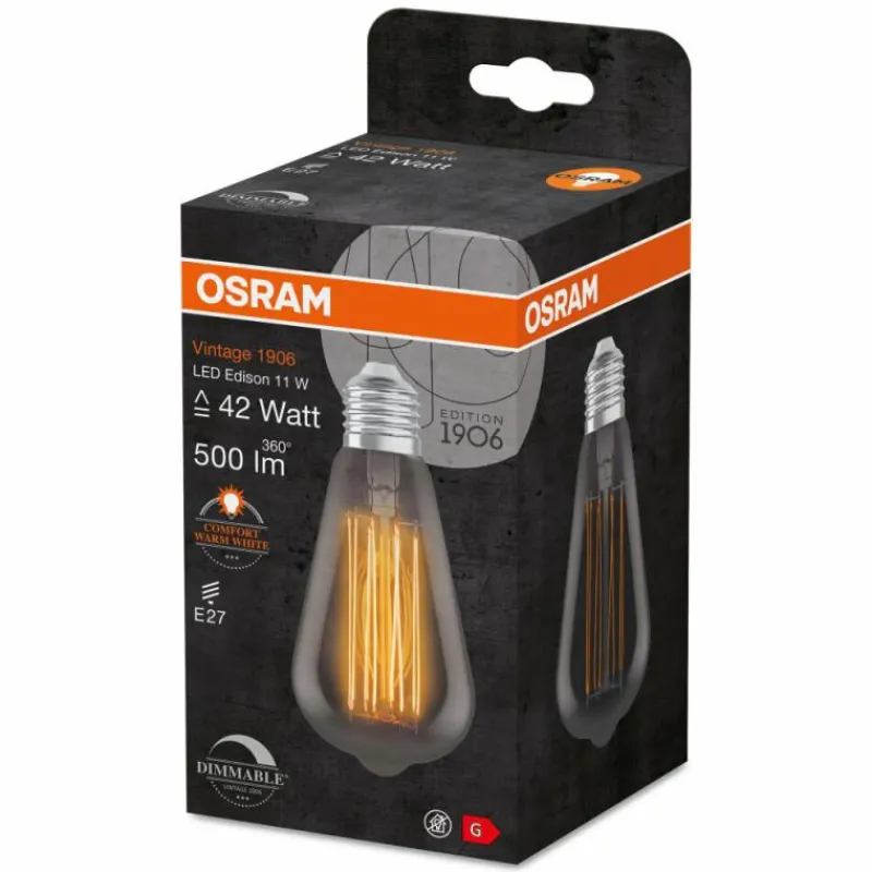 Luminaires Osram OSRAM Vintage 1906® LED E27 11 Watt 1800 Kelvin 500 Lumen