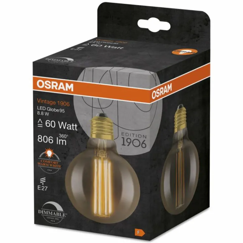 Luminaires Osram OSRAM Vintage 1906® LED E27 8,8 Watt 2200 Kelvin 806 Lumen