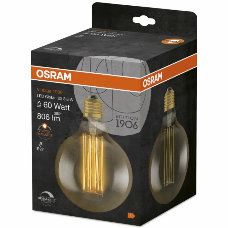 Luminaires Osram OSRAM Vintage 1906® LED E27 8,8 Watt 2200 Kelvin 806 Lumen