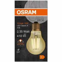 Luminaires Osram OSRAM Vintage 1906® LED E27 4 Watt 2400 Kelvin 410 Lumen