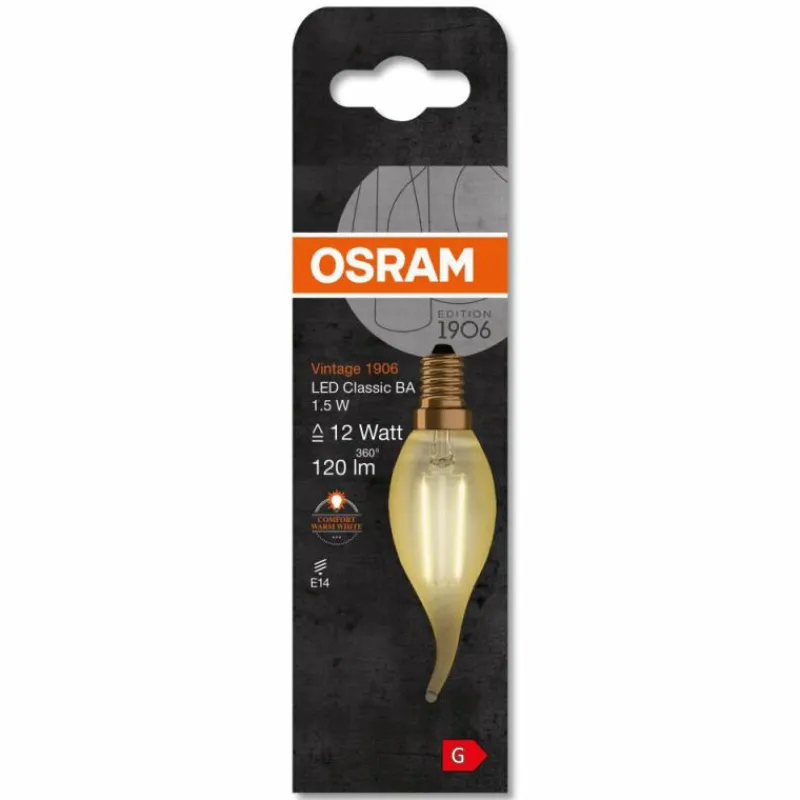 Luminaires Osram OSRAM Vintage 1906® LED E14 1,5 Watt 2400 Kelvin 120 lumen