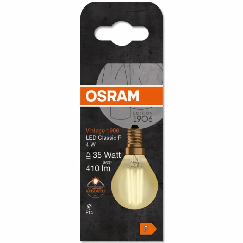 Luminaires Osram OSRAM Vintage 1906® LED E14 4 watt 2400 kelvin 410 lumen