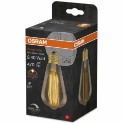 Luminaires Osram OSRAM Vintage 1906® LED E27 5,8 watt 2200 kelvin 470 lumen