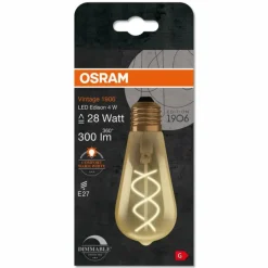 Luminaires Osram OSRAM Vintage 1906® LED E27 4 Watt 2000 Kelvin 300 Lumen