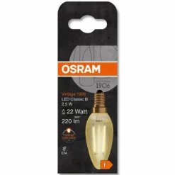 Luminaires Osram OSRAM Vintage 1906® LED E14 2,5 Watt 2400 Kelvin 220 lumen