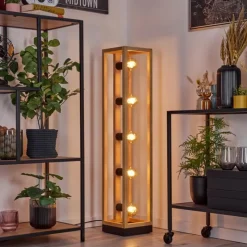 Luminaires Scandinaves-hofstein Ottersta Lampadaire Écru, Noir, 5 lumières