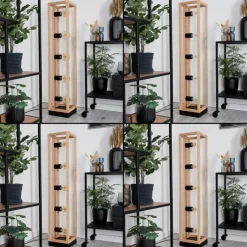 Luminaires Scandinaves-hofstein Ottersta Lampadaire Écru, Noir, 5 lumières