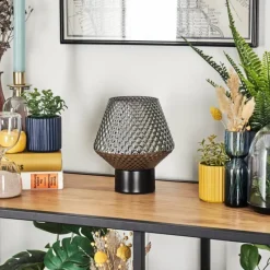 hofstein Paderne Lampe à poser Noir, 1 lumière