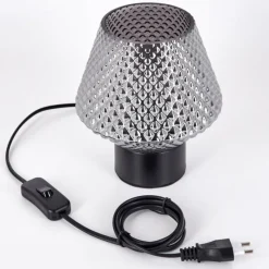 hofstein Paderne Lampe à poser Noir, 1 lumière