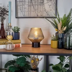 hofstein Paderne Lampe à poser Noir, 1 lumière