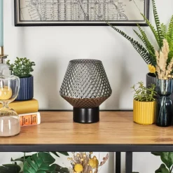 hofstein Paderne Lampe à poser Noir, 1 lumière