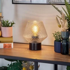 hofstein Paderne Lampe à poser Noir, 1 lumière