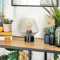 hofstein Paderne Lampe à poser Noir, 1 lumière