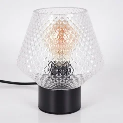 hofstein Paderne Lampe à poser Noir, 1 lumière