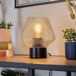 hofstein Paderne Lampe à poser Noir, 1 lumière