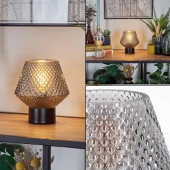 hofstein Paderne Lampe à poser Noir, 1 lumière