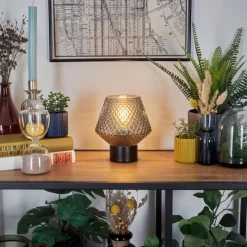 hofstein Paderne Lampe à poser Noir, 1 lumière