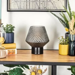 hofstein Paderne Lampe à poser Noir, 1 lumière