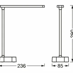 Luminaires Ledvance PANAN Applique murale / Plafonnier LED Blanc, 1 lumière* Éclairage Led