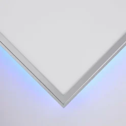 Luminaires Brilliant Panneau Brilliant Alissa LED Argenté, 1 lumière, Télécommandes, Changeur de couleurs* Éclairage Led